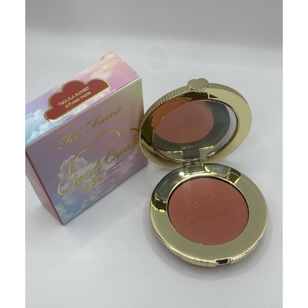 Too Faced Cloud Crush Blurring Blush Tequila Sunset Diffused Matte 5 g New - Picture 10 of 16